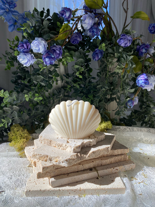 Nautical Shell Candle